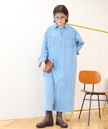 AMERICAN HOLIC | デニムシャツワンピース(シャツワンピース)