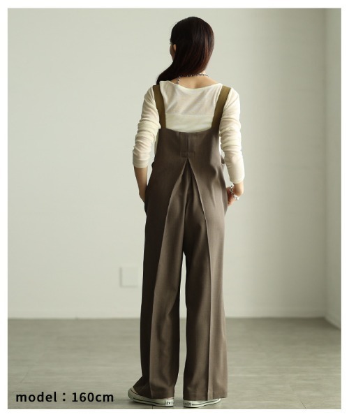 Sawa a la mode(サワアラモード)の「サロペットパンツ(サロペット/オーバーオール・レディース・カーキ/チャコールグレー・FREE)」の12枚目の写真