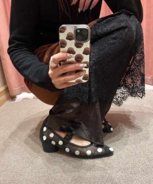 Ray BEAMS(レイビームス)の「【8/6 再値下げ】ドット メッシュ パンプス(パンプス・レディース・ブラック/ブラウン系その他3・39/38/37/36)」の16枚目の写真