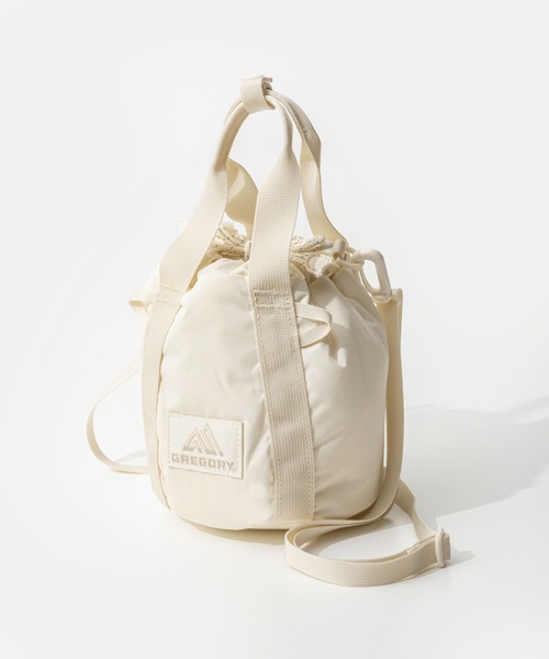 GREGORY(グレゴリー)の「GREGORY MINI BUCKET BAG グレゴリー ミニ バケット ショルダーバッグ(ショルダーバッグ・レディース・オフホワイト・FREE)」の1枚目の写真