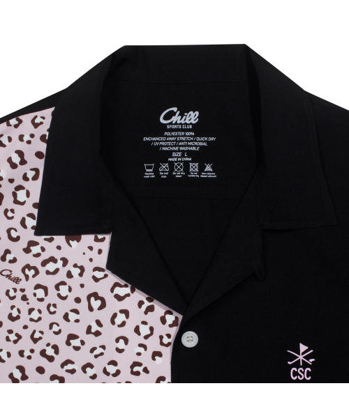 CHILL SPORTS CLUB(チルスポーツクラブ)の「1/4カットレオパードピンク(シャツ/ブラウス・メンズ・その他・LARGE/MEDIUM/SMALL)」の2枚目の写真