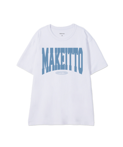 MAKEITTO（メイキット）の「[NAME LOGO] CREW NECK TEE_WHITE（Tシャツ/カットソー・メンズ・その他・MEDIUM/LARGE/X-LARGE/XX-LARGE）」の2枚目の写真