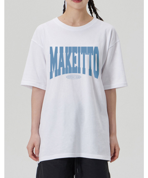 MAKEITTO（メイキット）の「[NAME LOGO] CREW NECK TEE_WHITE（Tシャツ/カットソー・メンズ・その他・MEDIUM/LARGE/X-LARGE/XX-LARGE）」の3枚目の写真