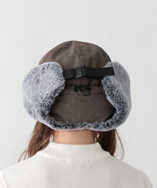 GLOBAL WORK（グローバルワーク）の「フライトCAP/636750（キャップ・キッズ・ブラック/カーキ・LARGE/MEDIUM）」の5枚目の写真