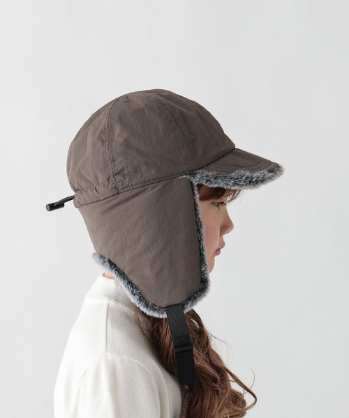 GLOBAL WORK（グローバルワーク）の「フライトCAP/636750（キャップ・キッズ・ブラック/カーキ・LARGE/MEDIUM）」の7枚目の写真