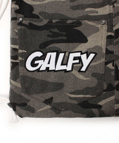 GALFY(ガルフィー)の「GALFY(ガルフィー)星のわんちゃんリメイクナップサック/手提げ付き/ポケットデザイン/ブラックデニム/カモフラ(バックパック/リュック・メンズ・カモフラージュ/ブラック系その他・FREE)」の21枚目の写真