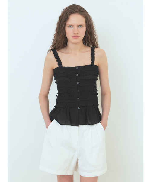 ETMON(エトモン)の「Cotton Pintuck Short Pants White(その他パンツ・レディース・その他・S/M)」の3枚目の写真