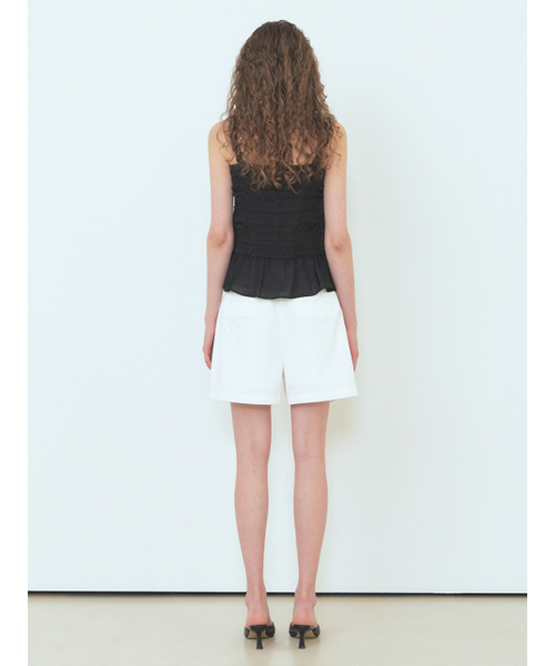 ETMON(エトモン)の「Cotton Pintuck Short Pants White(その他パンツ・レディース・その他・S/M)」の4枚目の写真