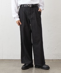 COLONY 2139 | ナチュラルスラブデニム1タックワイドスラックス(デニムパンツ)