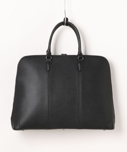 m.f.editorial（エムエフエディトリアル）の「【A4対応 ビジネス】m.f.エディトリアル メンズ 型押し ブリーフバッグ（ビジネスバッグ・メンズ・ブラック・FREE）」の3枚目の写真