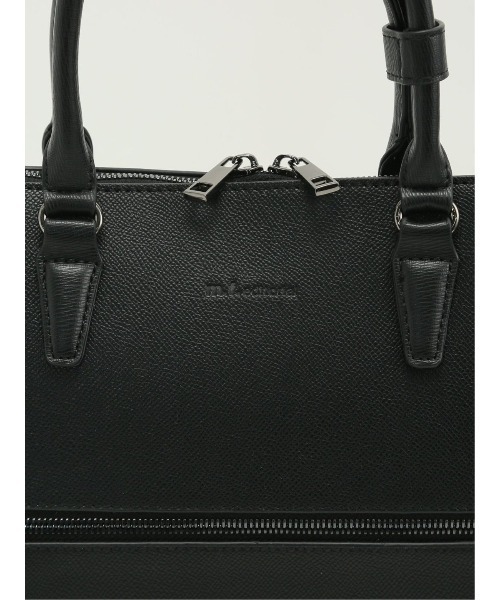 m.f.editorial（エムエフエディトリアル）の「【A4対応 ビジネス】m.f.エディトリアル メンズ 型押し ブリーフバッグ（ビジネスバッグ・メンズ・ブラック・FREE）」の16枚目の写真