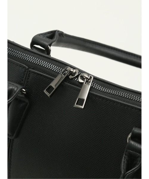 m.f.editorial（エムエフエディトリアル）の「【A4対応 ビジネス】m.f.エディトリアル メンズ 型押し ブリーフバッグ（ビジネスバッグ・メンズ・ブラック・FREE）」の19枚目の写真