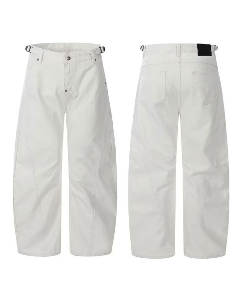 VIVID LADY(ビビッドレディー)の「カーブ バギーデニムパンツ(デニムパンツ・レディース・アイボリー・SMALL/MEDIUM/LARGE)」の7枚目の写真