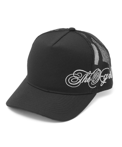X-girl（エックスガール）の「SIDE SCRIPT LOGO TRUCKER CAP（キャップ・レディース・ブラック/ブラウン/カモフラージュ・ONE SIZE）」の6枚目の写真