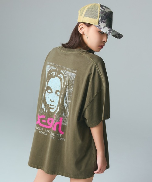 X-girl（エックスガール）の「SIDE SCRIPT LOGO TRUCKER CAP（キャップ・レディース・ブラック/ブラウン/カモフラージュ・ONE SIZE）」の22枚目の写真