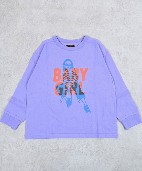 Life Support Products(ライフサポートプロダクツ)の「【プチプラ】グラフィックロンT(Tシャツ/カットソー・キッズ・ターコイズブルー/イエロー/チャコール/ベージュ/ラベンダー/オフホワイト/杢グレー/カーキ/ホワイト系その他/ピンク・130/120/110/100/95/90/80/150/140)」の8枚目の写真