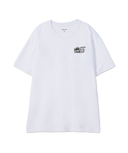 MAKEITTO（メイキット）の「[GRAFFITI3 LOGO]CREW NECK TEE_WHITE（Tシャツ/カットソー・メンズ・その他・M/L/XL/XXL）」の2枚目の写真