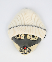 Monkey Flower（モンキーフラワー）の「共用変形リブ組織ビーニー _ SS6WBN01U アイボリー（ニットキャップ/ビーニー）」