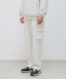 BAKKEN（バッケン）の「パティグカーゴワイドトレーニングパンツ BK8907_オートミール（スウェットパンツ）」