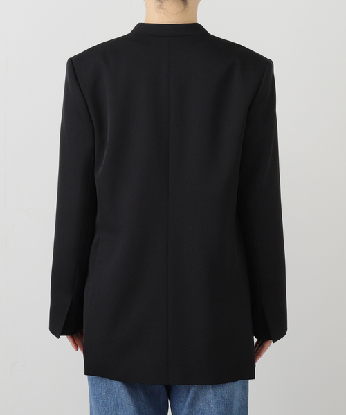 Noble（ノーブル）の「Vカラースキンジャケット（ノーカラージャケット・レディース・ブラック/ベージュ系その他・38/36）」の20枚目の写真