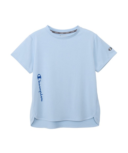 Champion（チャンピオン）の「【Champion/チャンピオン】レディース ショートスリーブTシャツ（Tシャツ/カットソー・レディース・ダークネイビー/ライトブルー/ブラック/ホワイト/ライトオレンジ系1・LARGE/MEDIUM）」の4枚目の写真