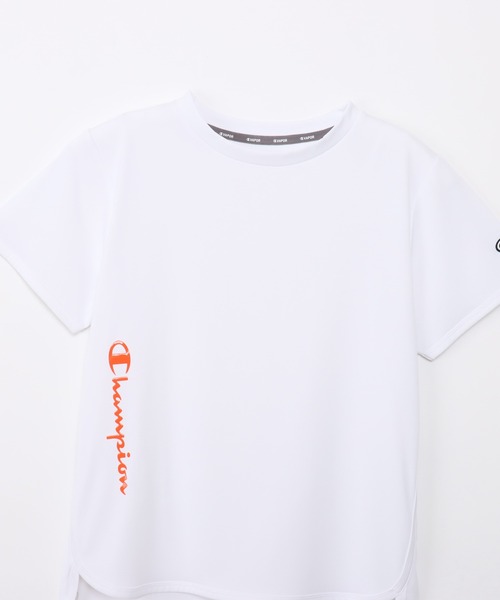 Champion（チャンピオン）の「【Champion/チャンピオン】レディース ショートスリーブTシャツ（Tシャツ/カットソー・レディース・ダークネイビー/ライトブルー/ブラック/ホワイト/ライトオレンジ系1・LARGE/MEDIUM）」の9枚目の写真