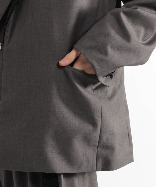HARE（ハレ）の「【SET UP対応】TSUNAGARIミドルジャケット(HARE)（テーラードジャケット・メンズ・グレー/ブラック・FREE）」の22枚目の写真