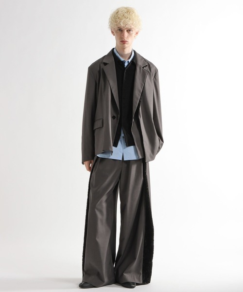 HARE（ハレ）の「【SET UP対応】TSUNAGARIミドルジャケット(HARE)（テーラードジャケット・メンズ・グレー/ブラック・FREE）」の7枚目の写真