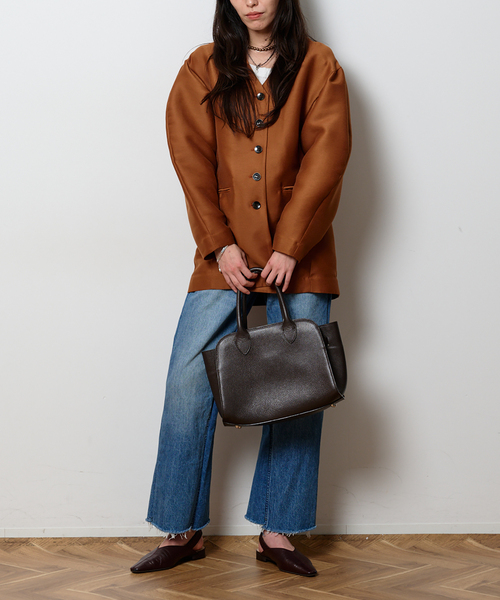 Bonum(ボナム)の「ストレートデニム 5ポケットパンツ(デニムパンツ・レディース・コバルトブルー/ネイビー/チャコールグレー・28/26/30/32)」の7枚目の写真
