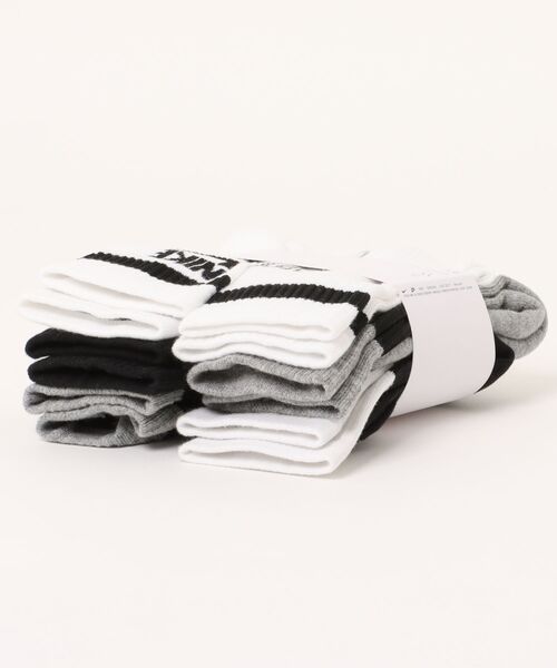 NIKE（ナイキ）の「《NIKEアパレル》YTHｴﾌﾞﾘﾃﾞｲｸｯｼｮﾝｸﾙｰｿｯｸｽ6PRG（ソックス/靴下・キッズ・ブラック系/ブルー系・21-23/23-25）」の3枚目の写真