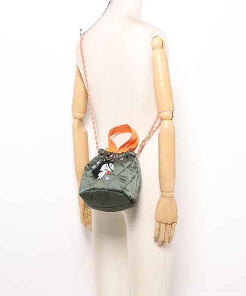 HOUSTON（ヒューストン）の「【HOUSTON / ヒューストン】SOUVENIR BAG / SOUVENIR EFFECT BAG（ショルダーバッグ・レディース・オリーブ/レッド/ネイビー/イエロー/ラベンダー/ピンク・FREE）」の12枚目の写真