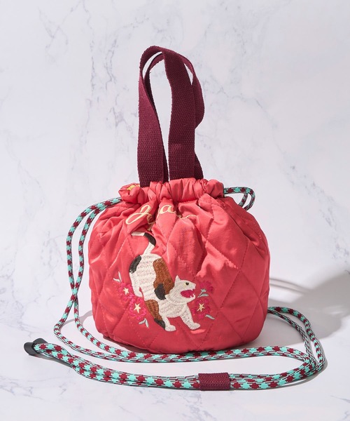 HOUSTON（ヒューストン）の「【HOUSTON / ヒューストン】SOUVENIR BAG / SOUVENIR EFFECT BAG（ショルダーバッグ・レディース・オリーブ/レッド/ネイビー/イエロー/ラベンダー/ピンク・FREE）」の6枚目の写真