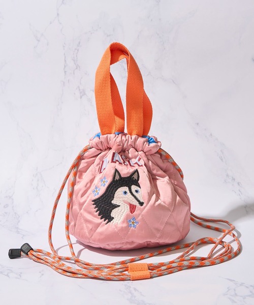 HOUSTON（ヒューストン）の「【HOUSTON / ヒューストン】SOUVENIR BAG / SOUVENIR EFFECT BAG（ショルダーバッグ・レディース・オリーブ/レッド/ネイビー/イエロー/ラベンダー/ピンク・FREE）」の5枚目の写真