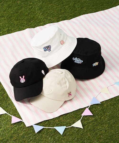 ボカジュニアーズ　インチャハット　帽子 Champion（チャンピオン） キッズ 耳付き ニット帽 女の子 通園 通学