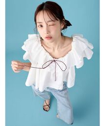 LAGUNAMOON | 【FILA別注】フリルオフショルブラウス(シャツ/ブラウス)