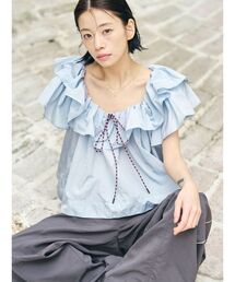 LAGUNAMOON | 【FILA別注】フリルオフショルブラウス(シャツ/ブラウス)