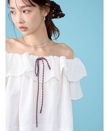 レースカフスシャツ 【オフィスカジュアル】（シャツ/ブラウス
