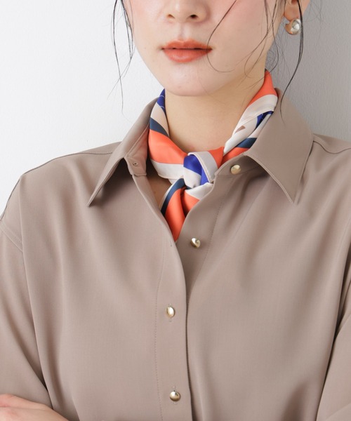 NANO universe（ナノユニバース）の「幾何柄スカーフ（バンダナ/スカーフ・レディース・その他1/その他2・F）」の2枚目の写真