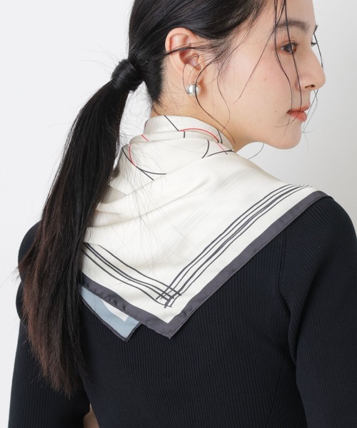 NANO universe（ナノユニバース）の「幾何柄スカーフ（バンダナ/スカーフ・レディース・その他1/その他2・F）」の6枚目の写真