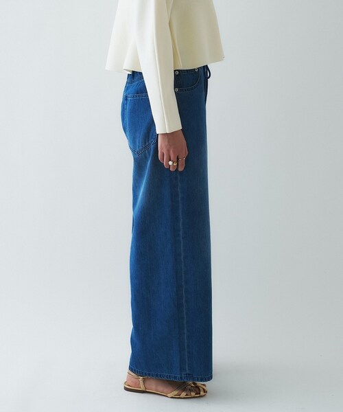 cloenc（クロエンス）の「【手洗い可】ドロストイージーライトデニムパンツ（デニムパンツ・レディース・ブルー/ネイビー・03/02/01）」の13枚目の写真