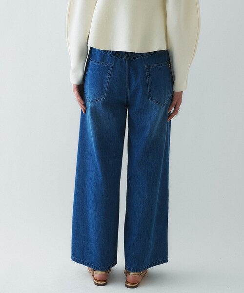 cloenc（クロエンス）の「【手洗い可】ドロストイージーライトデニムパンツ（デニムパンツ・レディース・ブルー/ネイビー・03/02/01）」の14枚目の写真