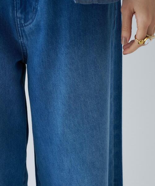 cloenc（クロエンス）の「【手洗い可】ドロストイージーライトデニムパンツ（デニムパンツ・レディース・ブルー/ネイビー・03/02/01）」の15枚目の写真