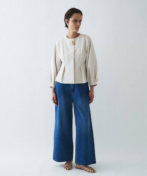 cloenc（クロエンス）の「【手洗い可】ドロストイージーライトデニムパンツ（デニムパンツ・レディース・ブルー/ネイビー・03/02/01）」の16枚目の写真