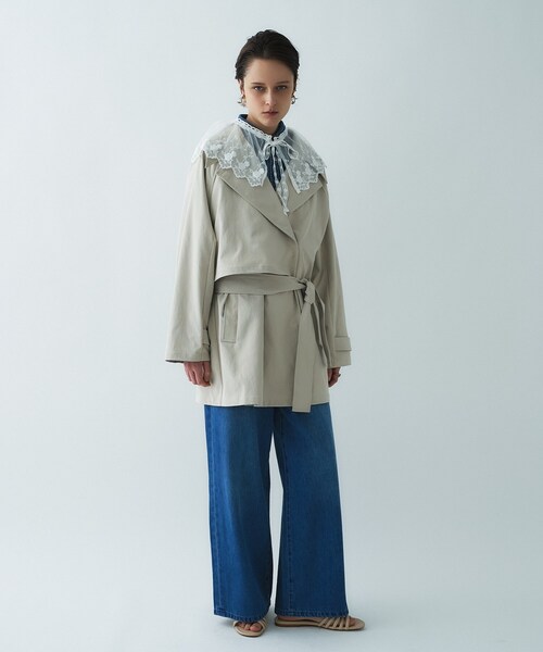 cloenc（クロエンス）の「【手洗い可】ドロストイージーライトデニムパンツ（デニムパンツ・レディース・ブルー/ネイビー・03/02/01）」の17枚目の写真