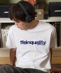 FFEIN | 【FFEIN（フェイン）】センターデカロゴ3D刺繍ショート丈Tシャツ/ クルーネック 半袖 刺繍 【短丈】(Tシャツ/カットソー)