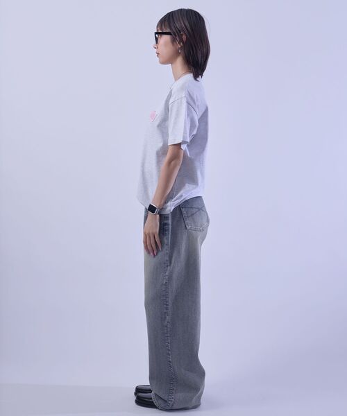 FFEIN(フェイン)の「【FFEIN(フェイン)】センターデカロゴ3D刺繍ショート丈Tシャツ/ クルーネック 半袖 刺繍 【短丈】(Tシャツ/カットソー・メンズ・ブラック/ダークグリーン/アッシュグレー/ホワイト/ネイビー/モカ・LARGE/MEDIUM/SMALL/X-LARGE)」の11枚目の写真