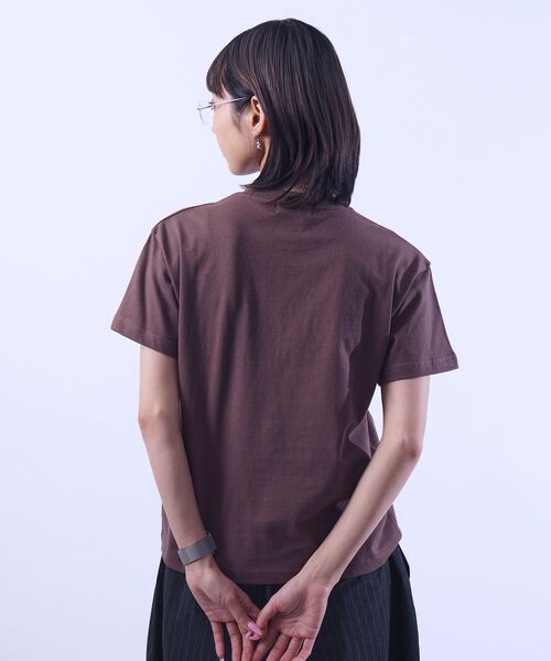FFEIN(フェイン)の「【FFEIN(フェイン)】センターデカロゴ3D刺繍ショート丈Tシャツ/ クルーネック 半袖 刺繍 【短丈】(Tシャツ/カットソー・メンズ・ブラック/ダークグリーン/アッシュグレー/ホワイト/ネイビー/モカ・LARGE/MEDIUM/SMALL/X-LARGE)」の20枚目の写真