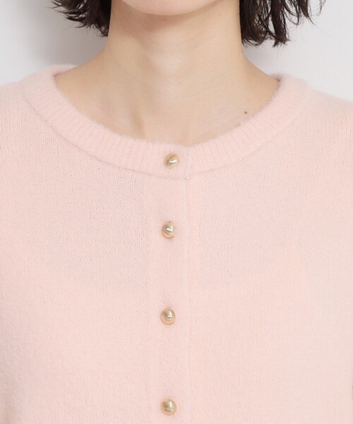 THE SHOP TK （ザ ショップ ティーケー ）の「ふわふわミニシャギー クルーネックカーディガン（カーディガン/ボレロ・レディース・アイボリー/ピンク/ブラック・12/13）」の19枚目の写真