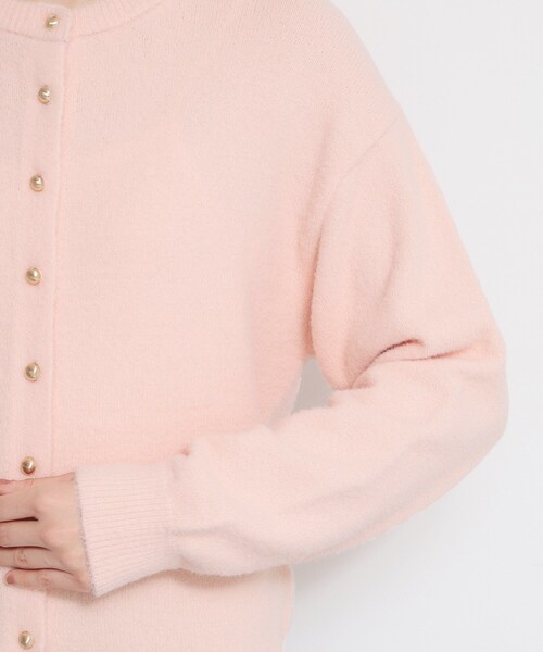 THE SHOP TK （ザ ショップ ティーケー ）の「ふわふわミニシャギー クルーネックカーディガン（カーディガン/ボレロ・レディース・アイボリー/ピンク/ブラック・12/13）」の20枚目の写真