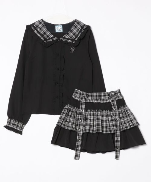 Hauls（ハウルズ）の「清楚ちゃんセーラーせっとあっぷ（シャツ/ブラウス・レディース・ブラック系その他/ブラック・FREE）」の4枚目の写真